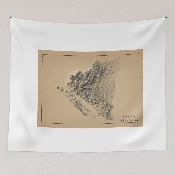Item preview, Nicaragua Relief Map 3D digitally-rendered designed and sold by ThinkAboutMaps.