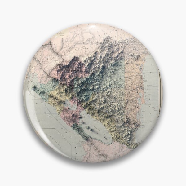 Item preview, 1873 Nicaragua Relief Map 3D digitally-rendered designed and sold by ThinkAboutMaps.