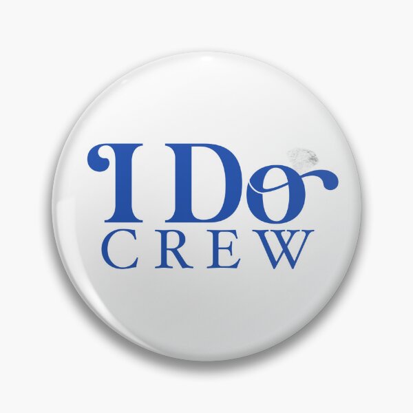 Item preview, I Do Crew Wedding Party Blue Aesthetic  designed and sold by Stickers by @molllyclare.