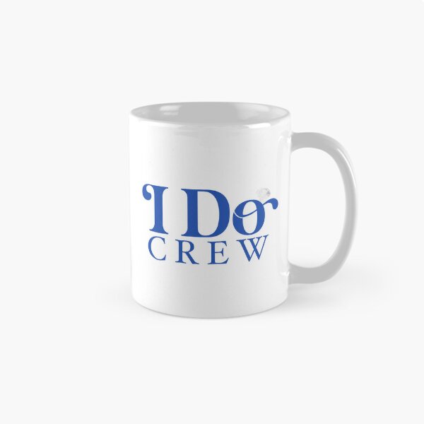 Item preview, I Do Crew Wedding Party Blue Aesthetic  designed and sold by Stickers by @molllyclare.