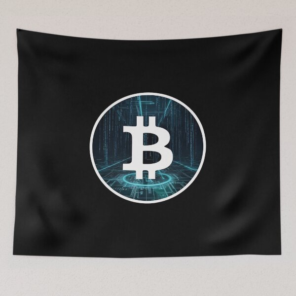 Item preview, Bitcoin Minimalist Glitch Style Streetwear Design designed and sold by RadDeck.