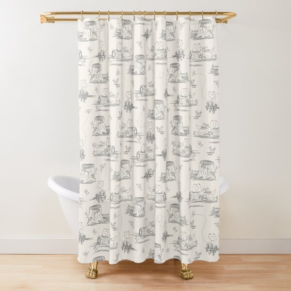 Item preview, Toile de Jouy Frogs  designed and sold by Becca Alessi.