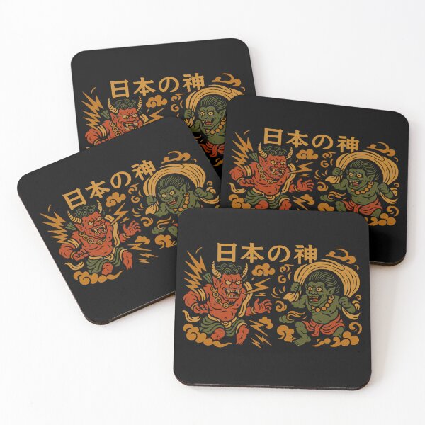 Item preview, Japanese Thunder & Wind Gods – Raijin & Fujin Style Art | 日本の神 designed and sold by TheTrendsDesk.