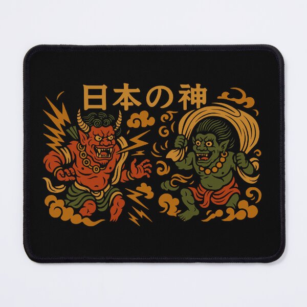 Item preview, Japanese Thunder & Wind Gods – Raijin & Fujin Style Art | 日本の神 designed and sold by TheTrendsDesk.