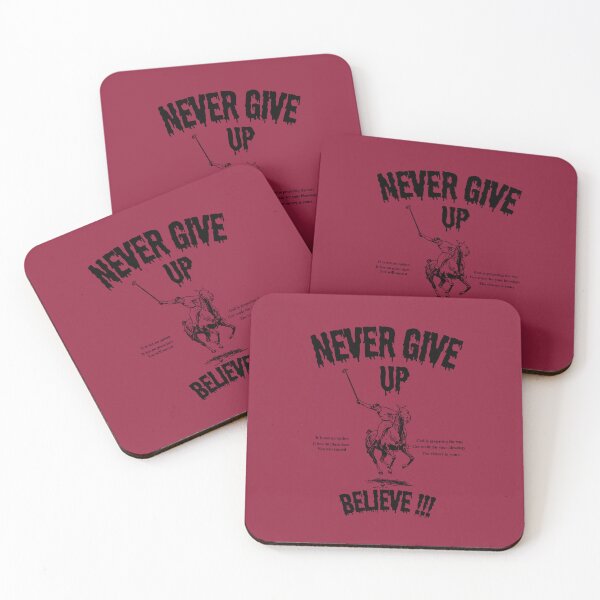 Item preview, Never Give Up! designed and sold by elegantnchic.