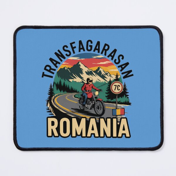 Item preview, Transfagarasan Romania Retro Illustration Travel Emblem designed and sold by KrisSidDesigns.