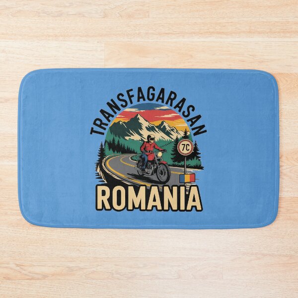 Item preview, Transfagarasan Romania Retro Illustration Travel Emblem designed and sold by KrisSidDesigns.