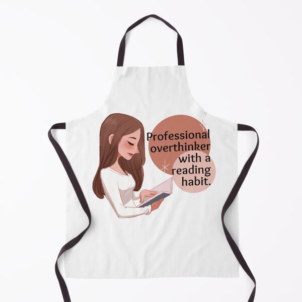 Item preview, Professional overthinker with a reading habit. designed and sold by eunicecreative.