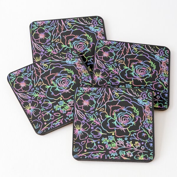 Item preview, #1 Colourful Floral Zentangle Pattern Holographic designed and sold by Chloe Lopez.