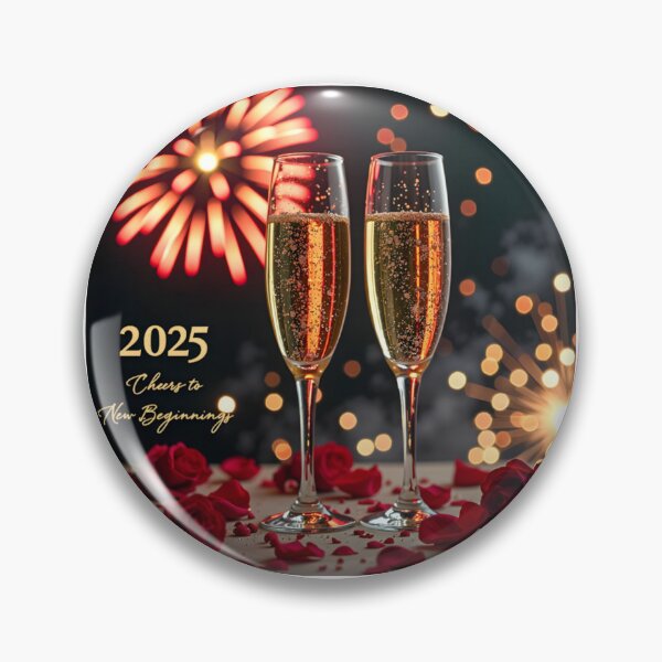 Item preview, Toast to 2025: Cheers to New Beginnings  designed and sold by nhk999.