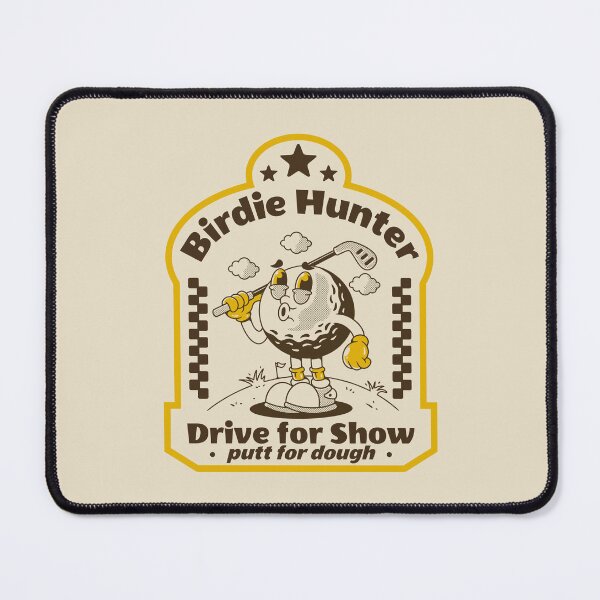 Item preview, Birdie Hunter. Retro golf ball character designed and sold by adipra.