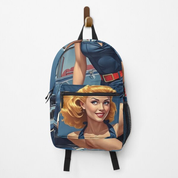 Item preview, 1950s-style pin-up designed and sold by Random Designs.