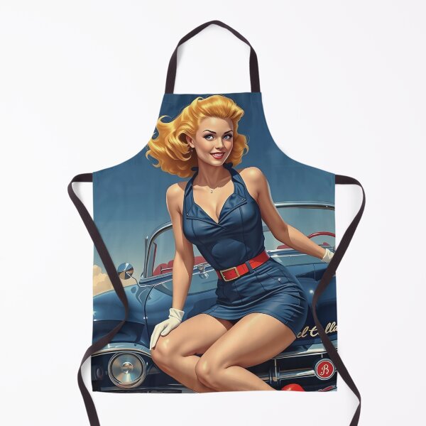 Item preview, 1950s-style pin-up designed and sold by Random Designs.