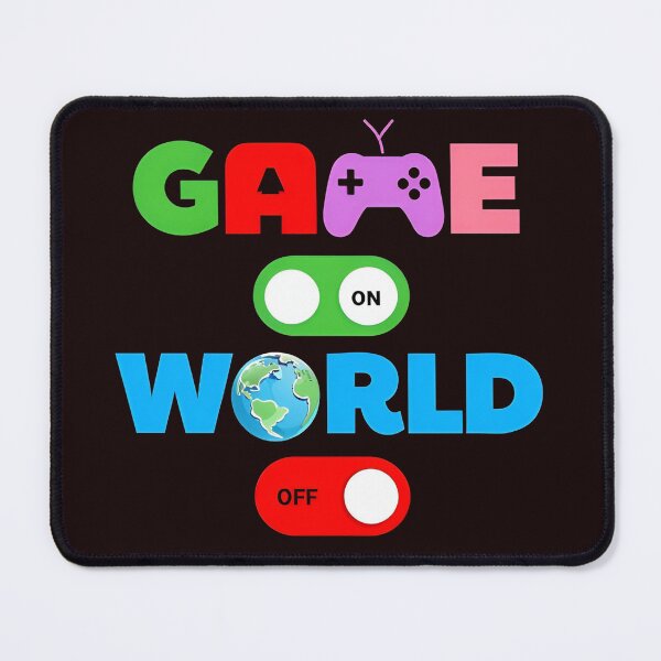 Item preview, Game On World Off T-Shirt – Funny Colorful Gaming Switch Design for Gamers designed and sold by InsightA.