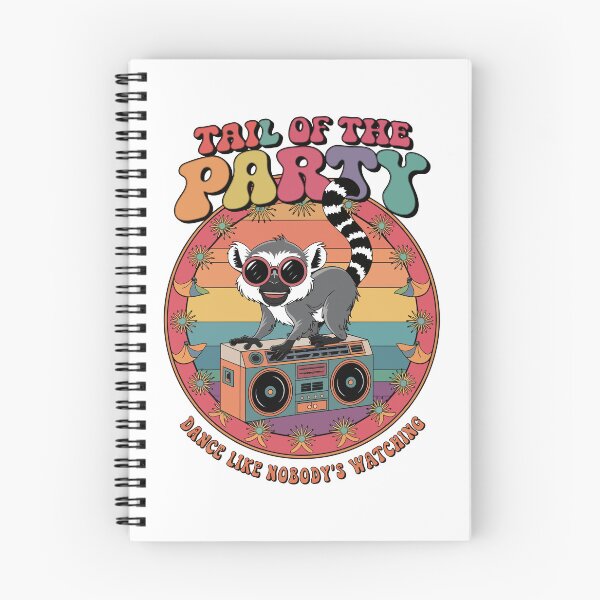 Item preview, Lemur Disco Party Art – Tail of the Party Design designed and sold by WildlifeInc.