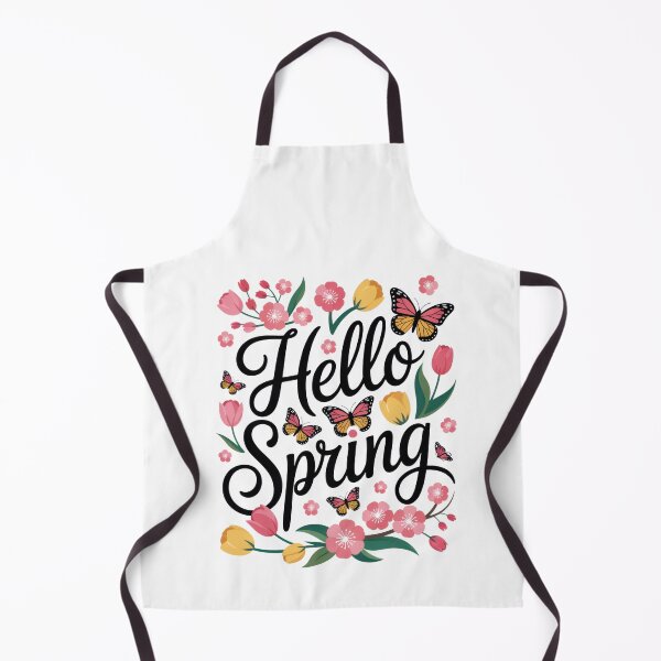 Item preview, Hello Spring – Cute Floral & Butterfly Spring Design designed and sold by EpicMediaShop.