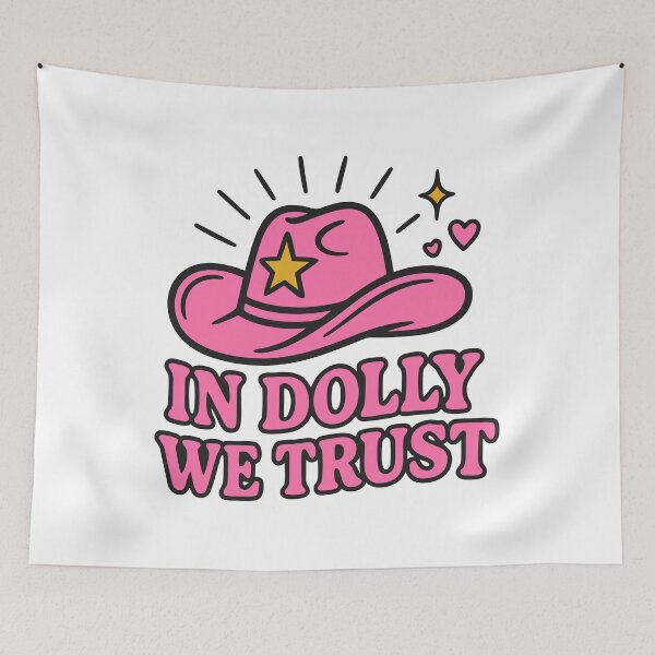 Item preview, Retro Cowgirl Hat Design – In Music We Trust designed and sold by Timegraf.