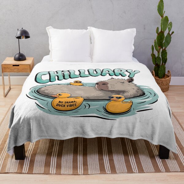 Item preview, Chilluary Capybara & Ducks – Relaxing No Drama Animal Vibes designed and sold by WildlifeInc.