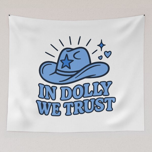 Item preview, Retro Cowgirl Hat Design – In Music We Trust designed and sold by Timegraf.