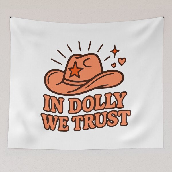 Item preview, Retro Cowgirl Hat Design – In Music We Trust designed and sold by Timegraf.