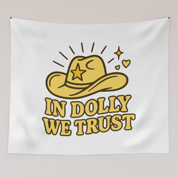 Item preview, Retro Cowgirl Hat Design – In Music We Trust designed and sold by Timegraf.