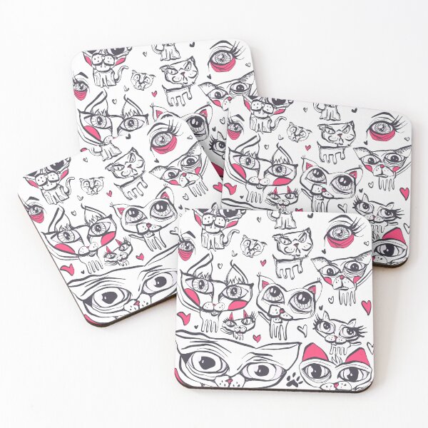 Item preview, weird cat doodles designed and sold by crestfallenmermaid.