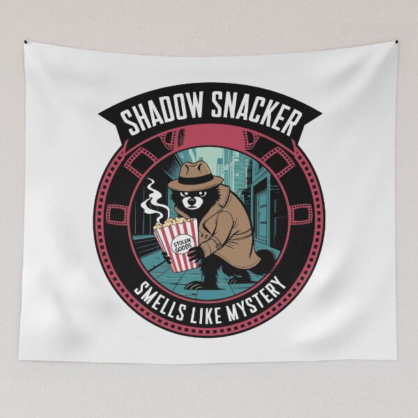 Item preview, Shadow Snacker Noir Bear – Mystery Detective Animal Design designed and sold by WildlifeInc.