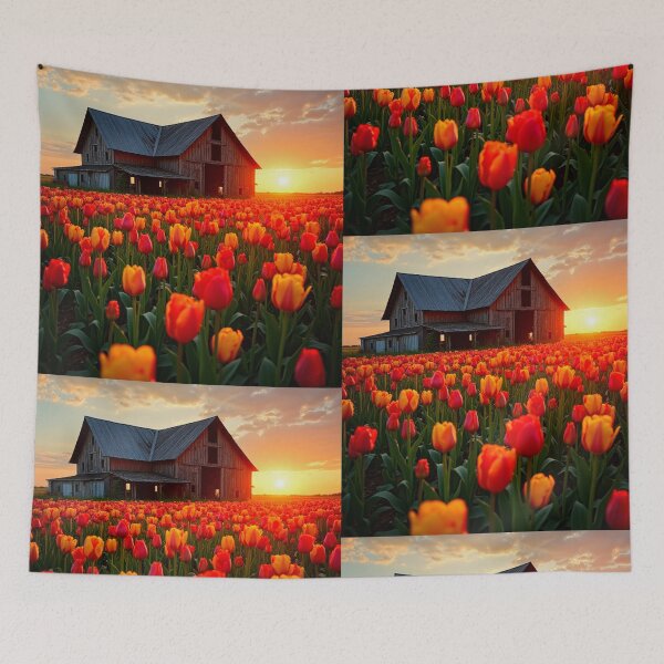 Item preview, Sunrise Over the Tulips designed and sold by vernonplatt.