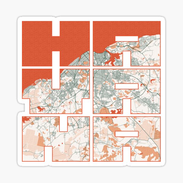 Item preview, Havana City Map of Cuba - Bohemian designed and sold by deMAP.