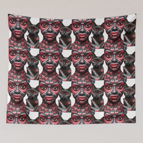 Item preview, Heart Woman With Her Cat designed and sold by CarolM.