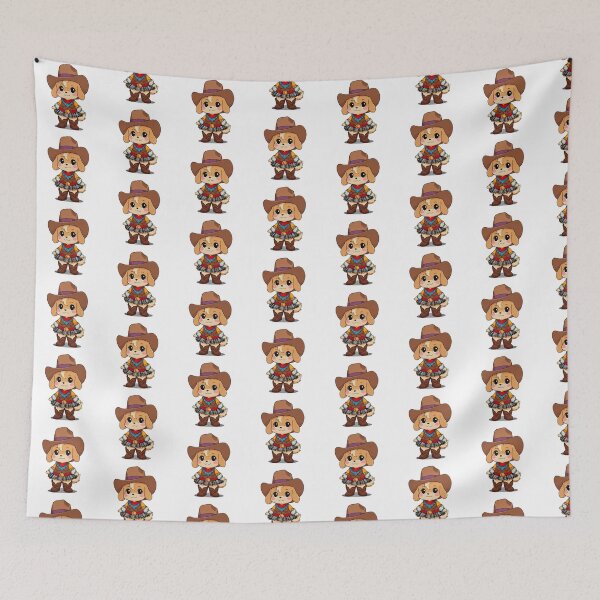 Item preview, Cowgirl Pup: Western Charm with a Playful Twist! designed and sold by LaughingPuppy.