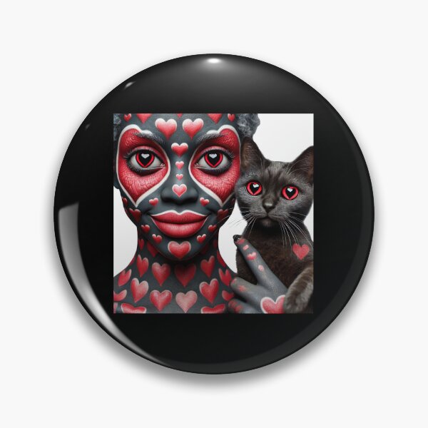 Item preview, Heart Woman With Her Cat designed and sold by CarolM.