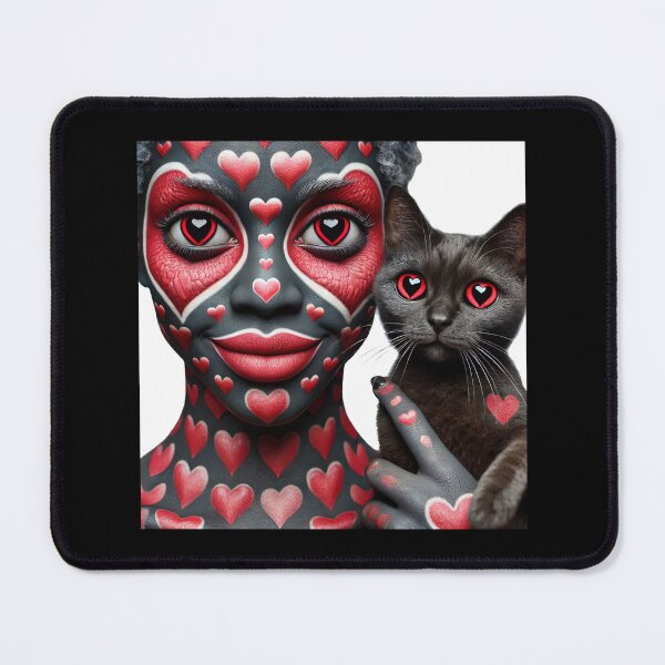 Item preview, Heart Woman With Her Cat designed and sold by CarolM.