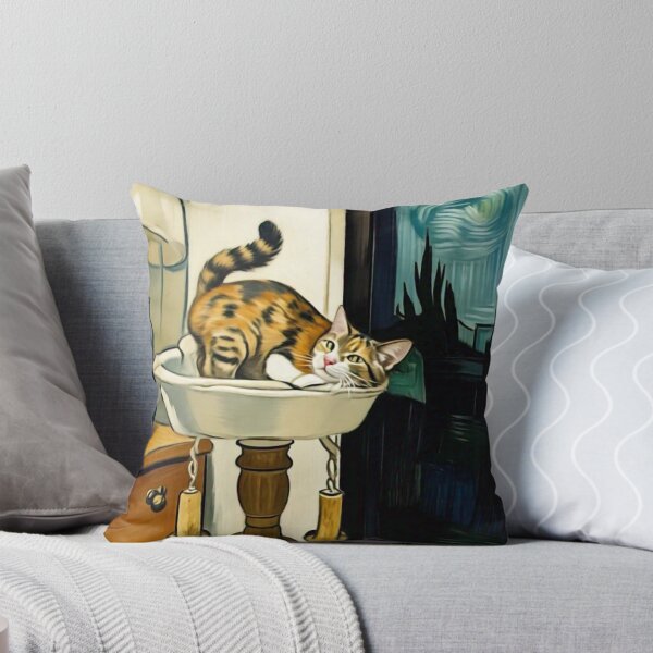 Item preview, Portrait of Suzy the Calico Cat on the Lamp designed and sold by brentwooddsgn.