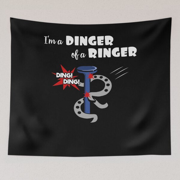 Item preview, Horshoes Dinger of a Ringer Pitching Champion designed and sold by SassyYetClassy.