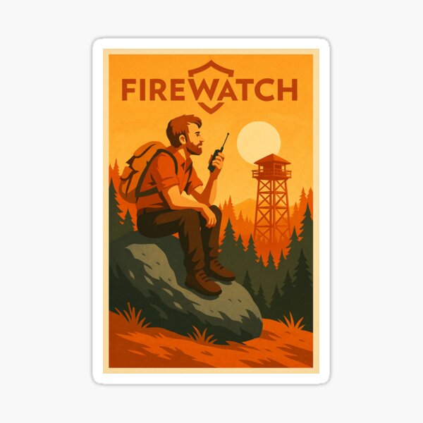 Aperçu de l'œuvre Firewatch Poster créée et vendue par The  Artwork.