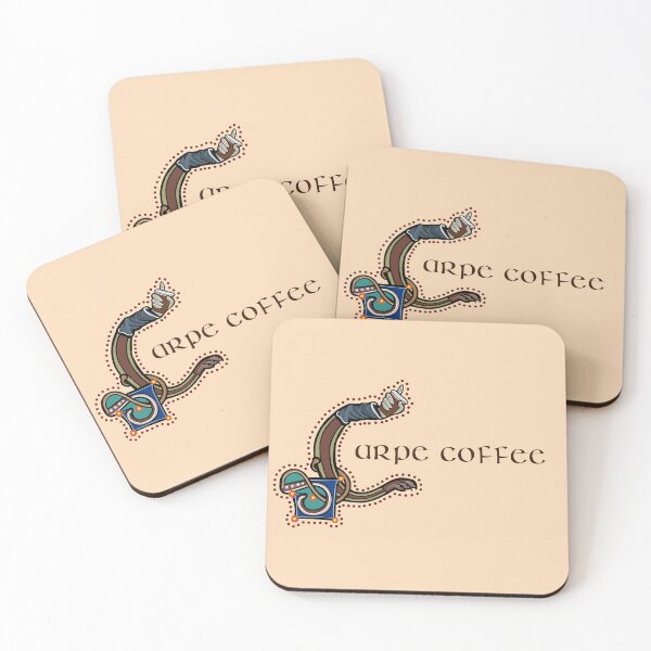 Item preview, Carpe Coffee Medieval Marginalia designed and sold by Donnahuntriss.