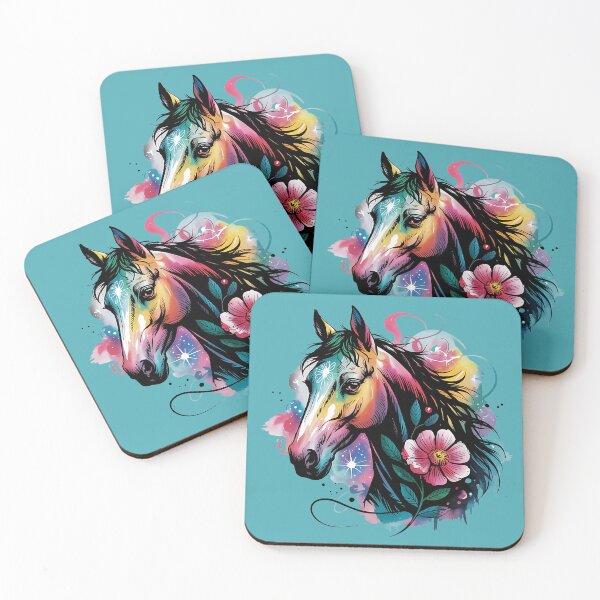 Item preview, Botanical Watercolor Horse  designed and sold by BirdsnStuff.