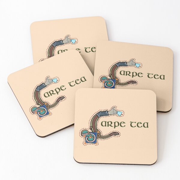 Item preview, Carpe Tea Medieval Marginalia designed and sold by Donnahuntriss.