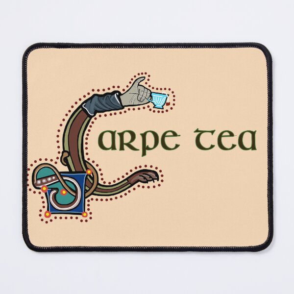 Item preview, Carpe Tea Medieval Marginalia designed and sold by Donnahuntriss.