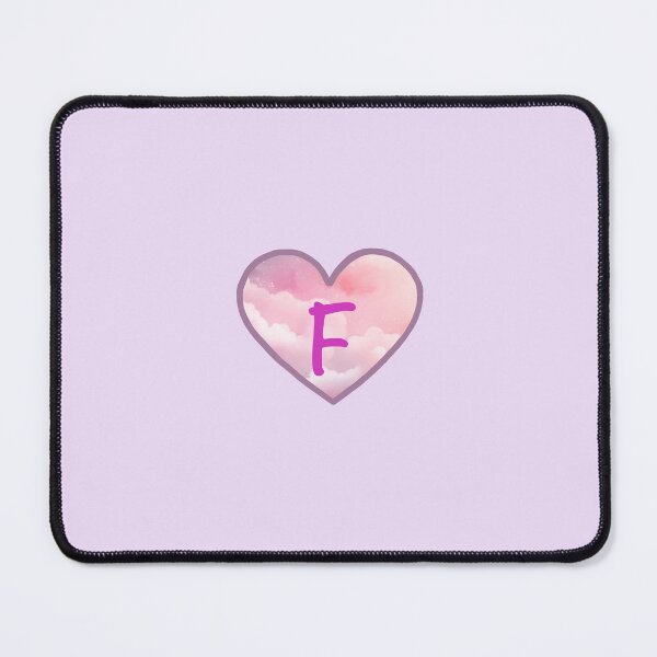 Item preview, Heart Pink Clouds “F” designed and sold by CEvansArt.
