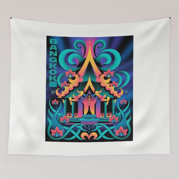 Item preview, World travel fly to colorful Bangkok ,Thailand , brafdesign  designed and sold by Brafdesign.