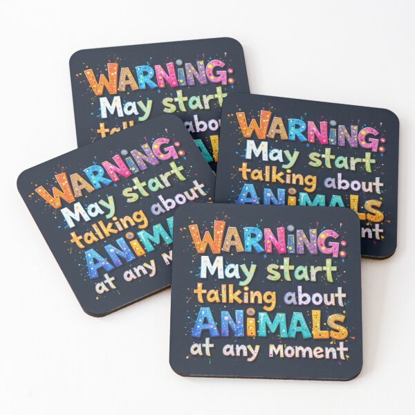 Item preview, Warning: May start talking about animals at any moment designed and sold by InezPhotography.