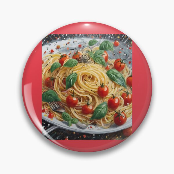 Item preview, "Mediterranean Delight: Vibrant Spaghetti Plate" designed and sold by Artisticanvas.