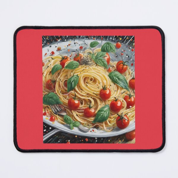 Item preview, "Mediterranean Delight: Vibrant Spaghetti Plate" designed and sold by Artisticanvas.