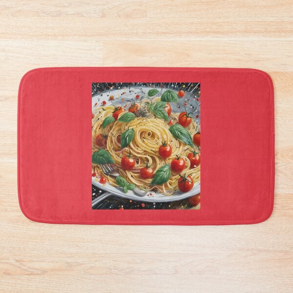 Item preview, "Mediterranean Delight: Vibrant Spaghetti Plate" designed and sold by Artisticanvas.