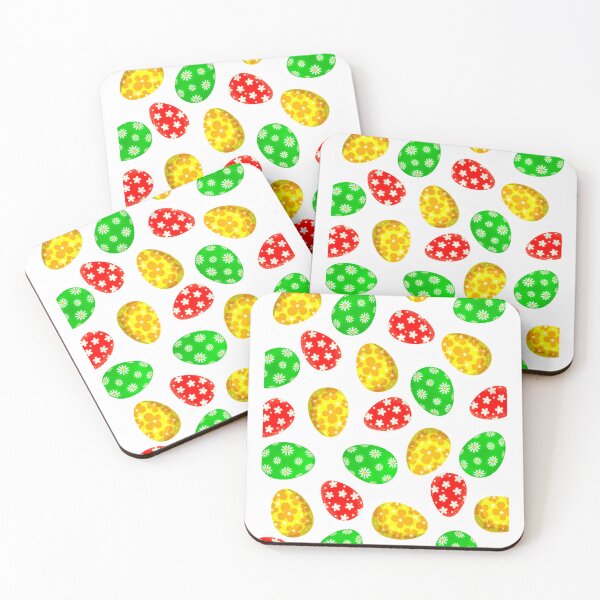 Item preview, King's Easter Hunt | Easter Hunt | Easter Eggs | Eggs | Easter Design | Green | Red | Yellow | Flowers | Stars designed and sold by Kingcls.