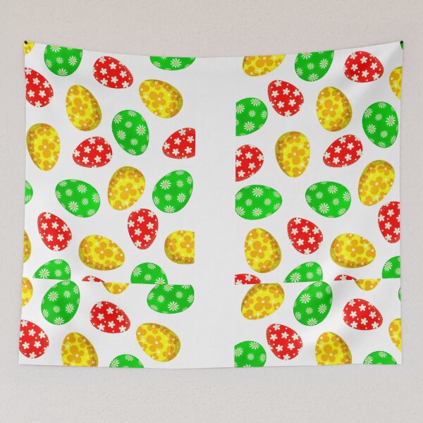 Item preview, King's Easter Hunt | Easter Hunt | Easter Eggs | Eggs | Easter Design | Green | Red | Yellow | Flowers | Stars designed and sold by Kingcls.