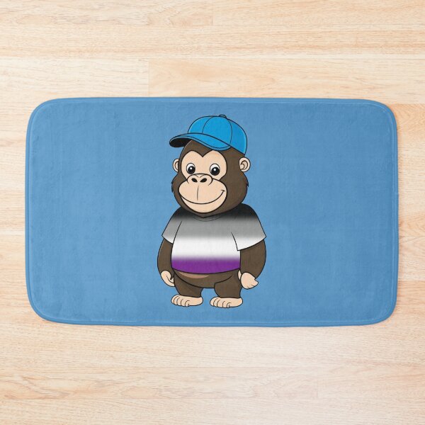 Item preview, Cool Pride Gorilla with Aromantic Flag Tee  | Aromantic Animal Design designed and sold by Travelslightly.