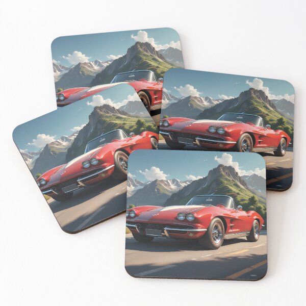 Item preview, vintage Chevy Corvette Roadster Red designed and sold by Random Designs.